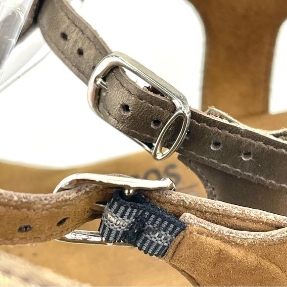 SAS Comfort Sandal Size 9 N Tripad Brown Leather Adjustable Strap Cushioned - Picture 11 of 14